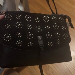 Black Studded Women's Bag